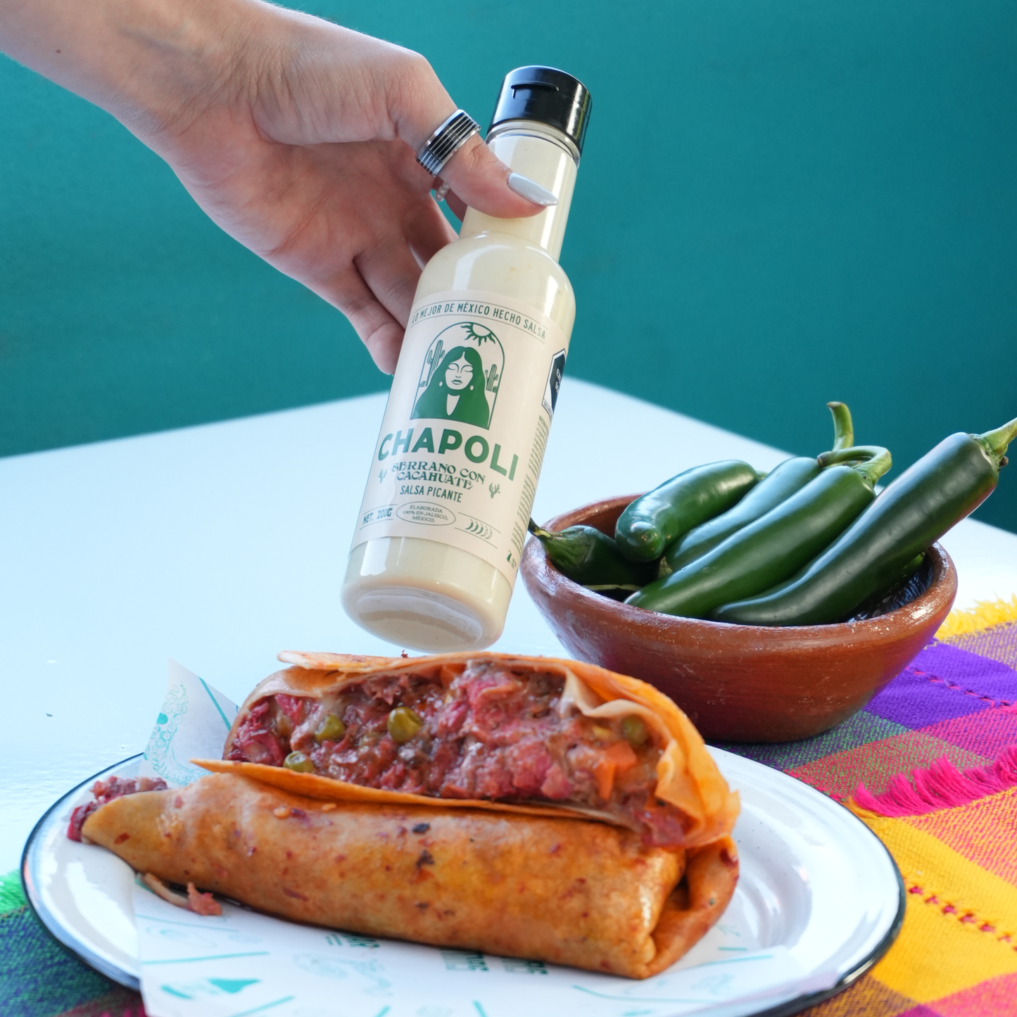 Salsa Serrano con Cacahuate